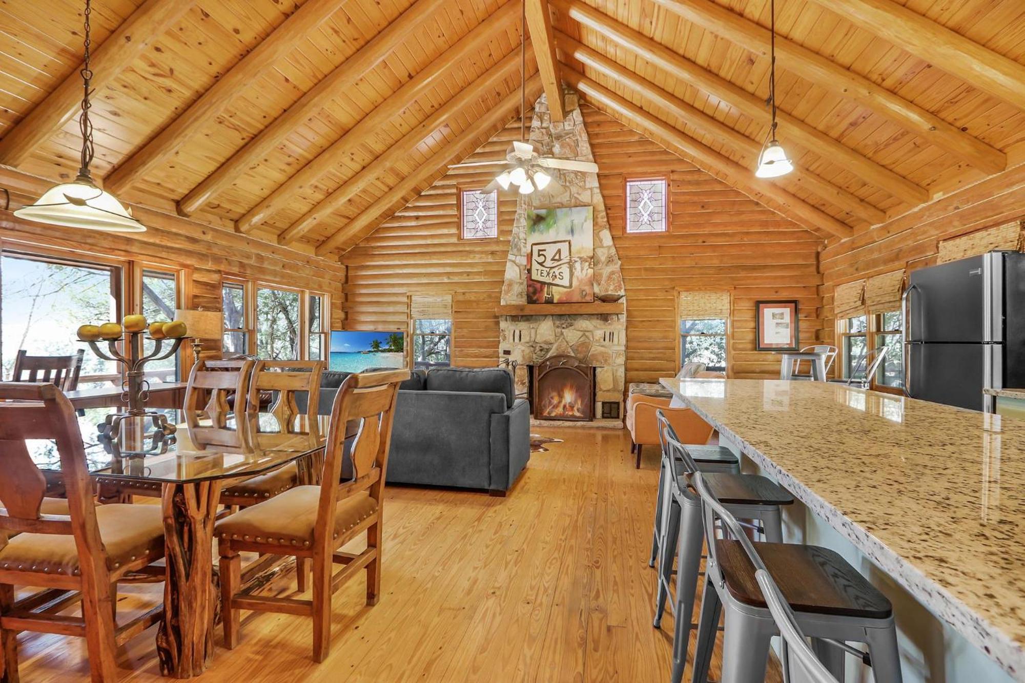 Falls Log Home Wimberley Extérieur photo