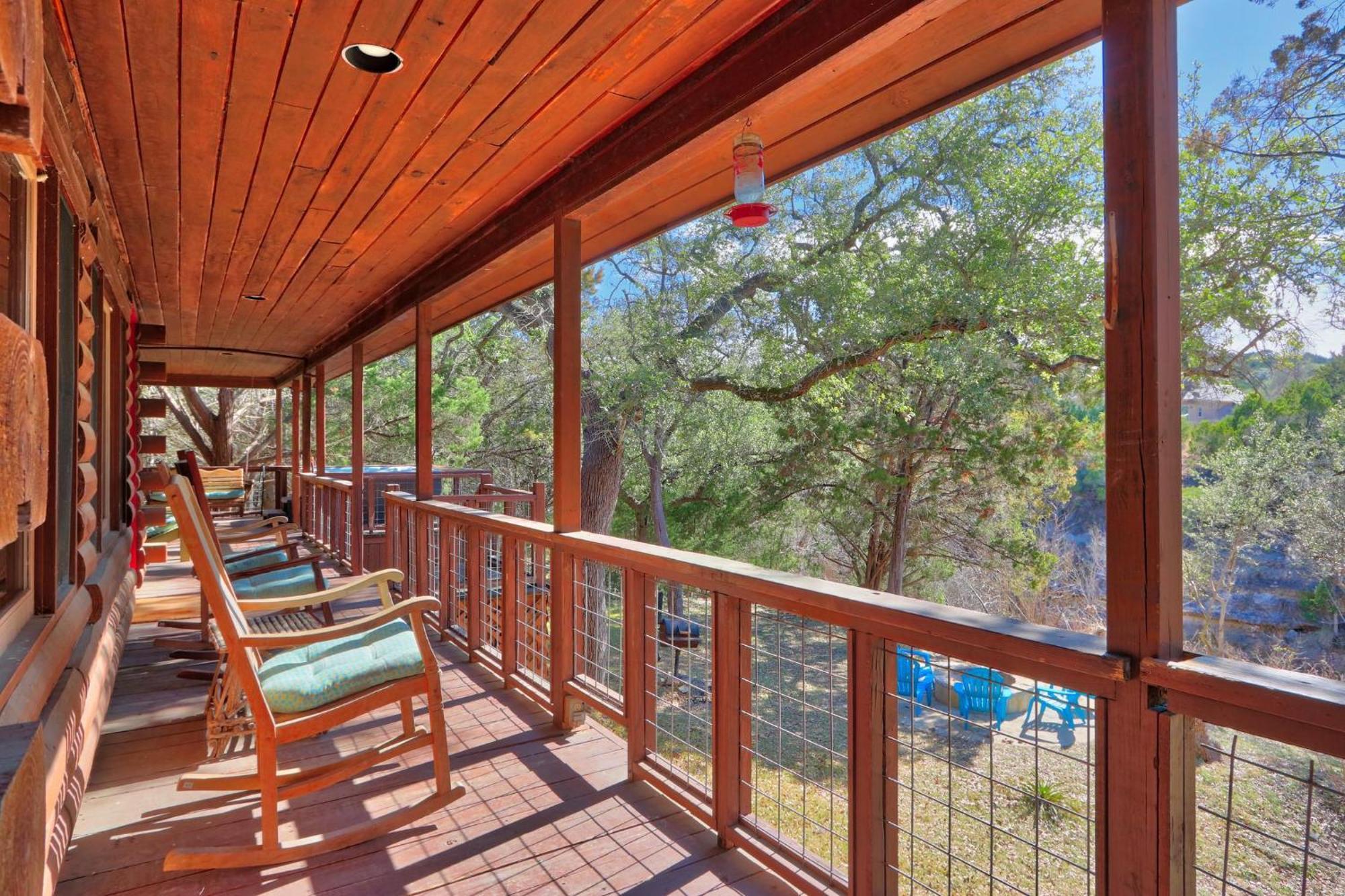 Falls Log Home Wimberley Extérieur photo