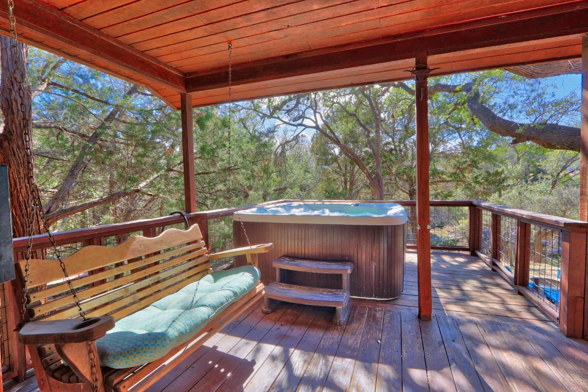 Falls Log Home Wimberley Extérieur photo
